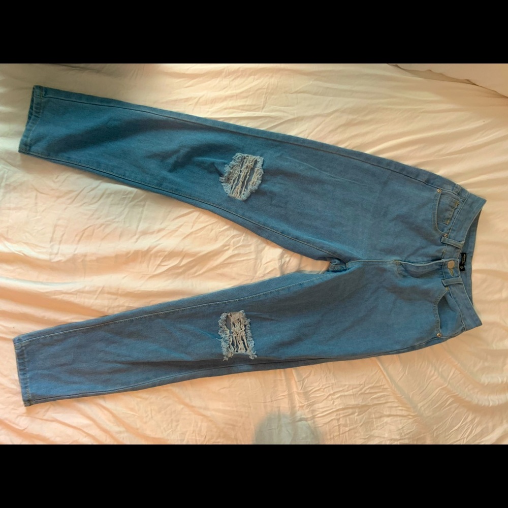 High waisted jeans from Nasty Gal